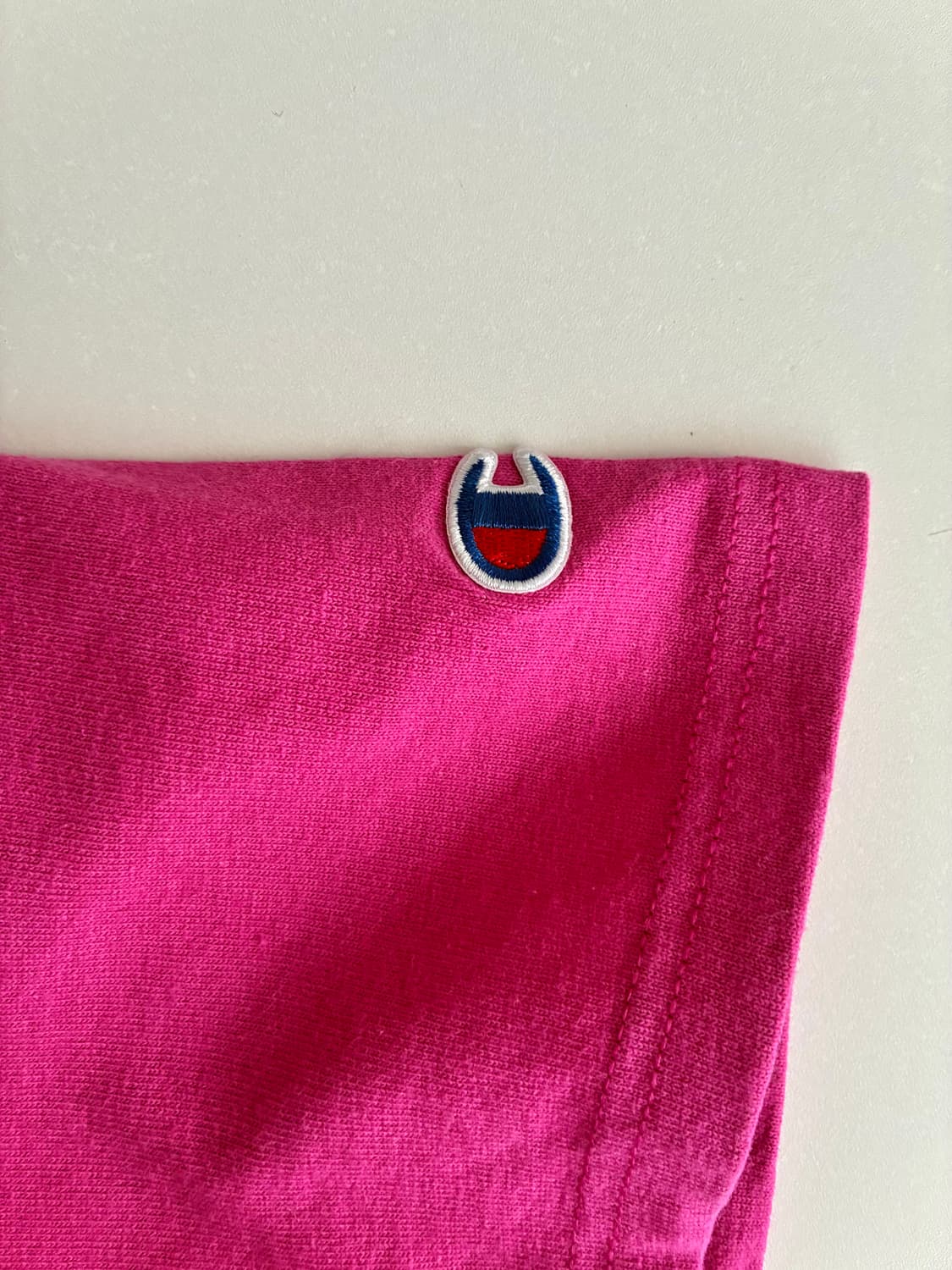 M) 챔피온 빈티지 빅로고 반팔 티셔츠 핑크 상품이미지6