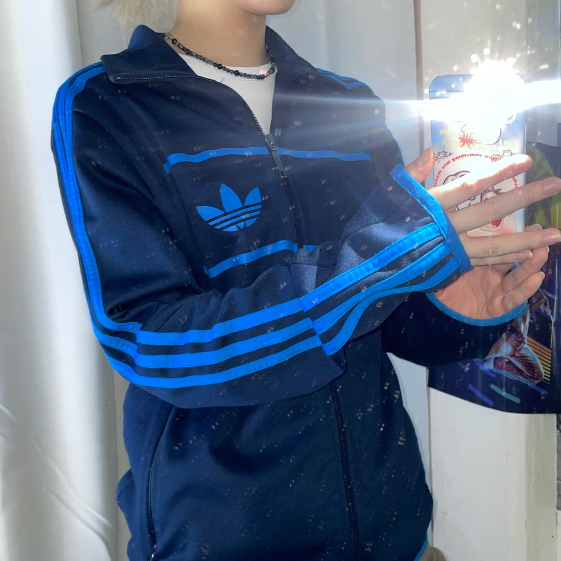 아디다스 네이비 로얄블루 스트리트 다이버 트랙탑 져지  상품이미지1