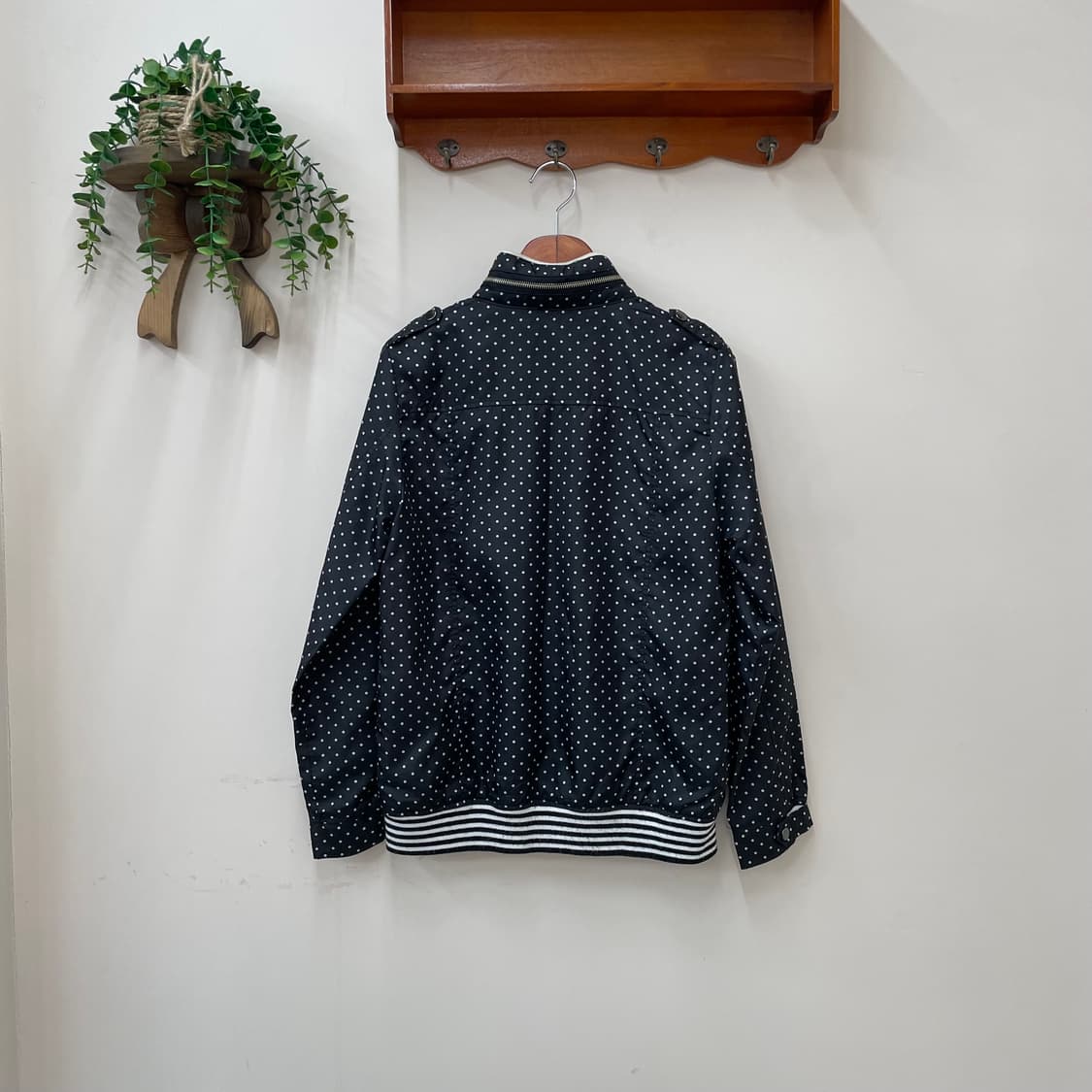 도트 후드 바람막이 상품이미지4