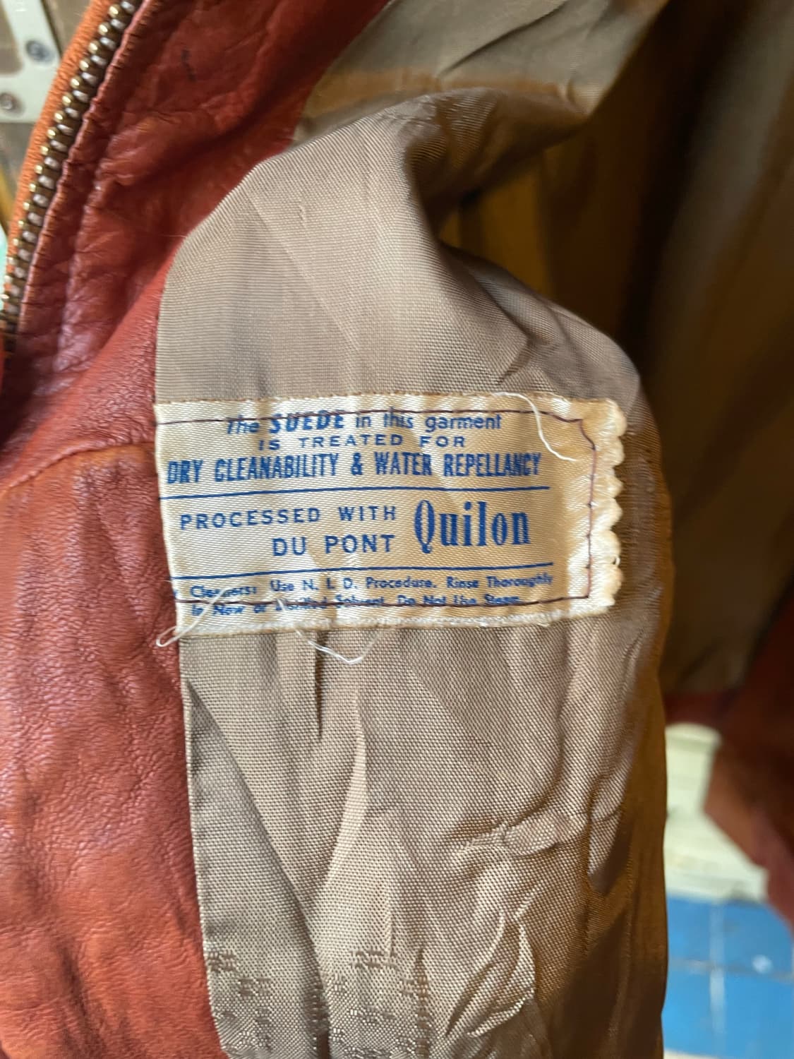 1950s~60s Vintage Suede Bomber Jacket 상품이미지9