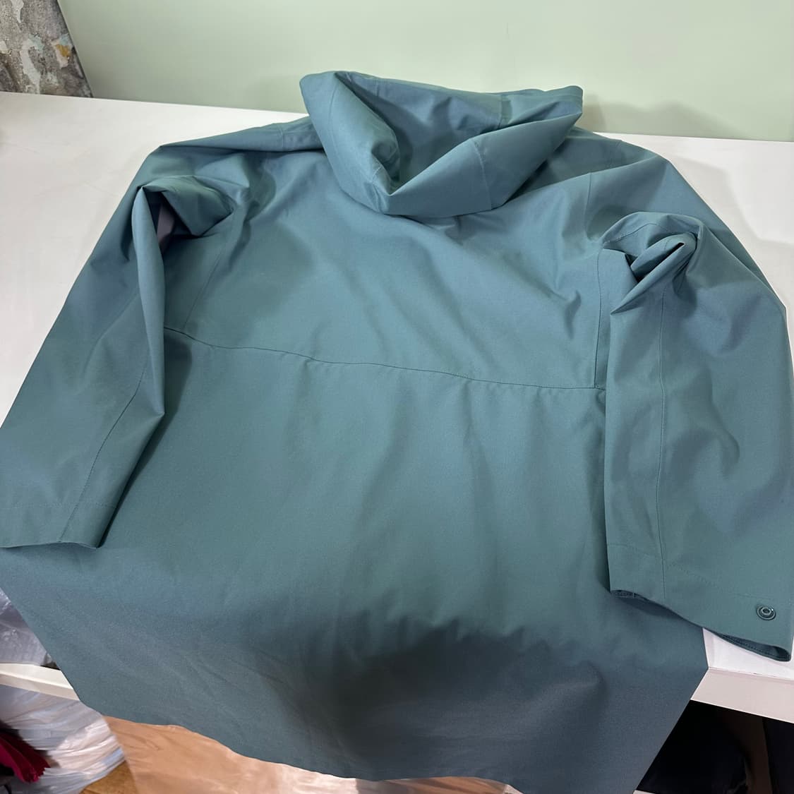 우먼L 유니클로 청녹 와인드워터프루프 웜후드 바막자켓 상품이미지6