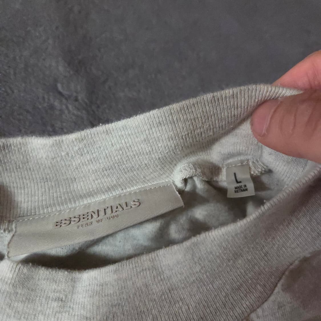 피어오브갓 에센셜 1977 오버 롱슬리브 긴팔 티셔츠 M 라이트오트밀 상품이미지7