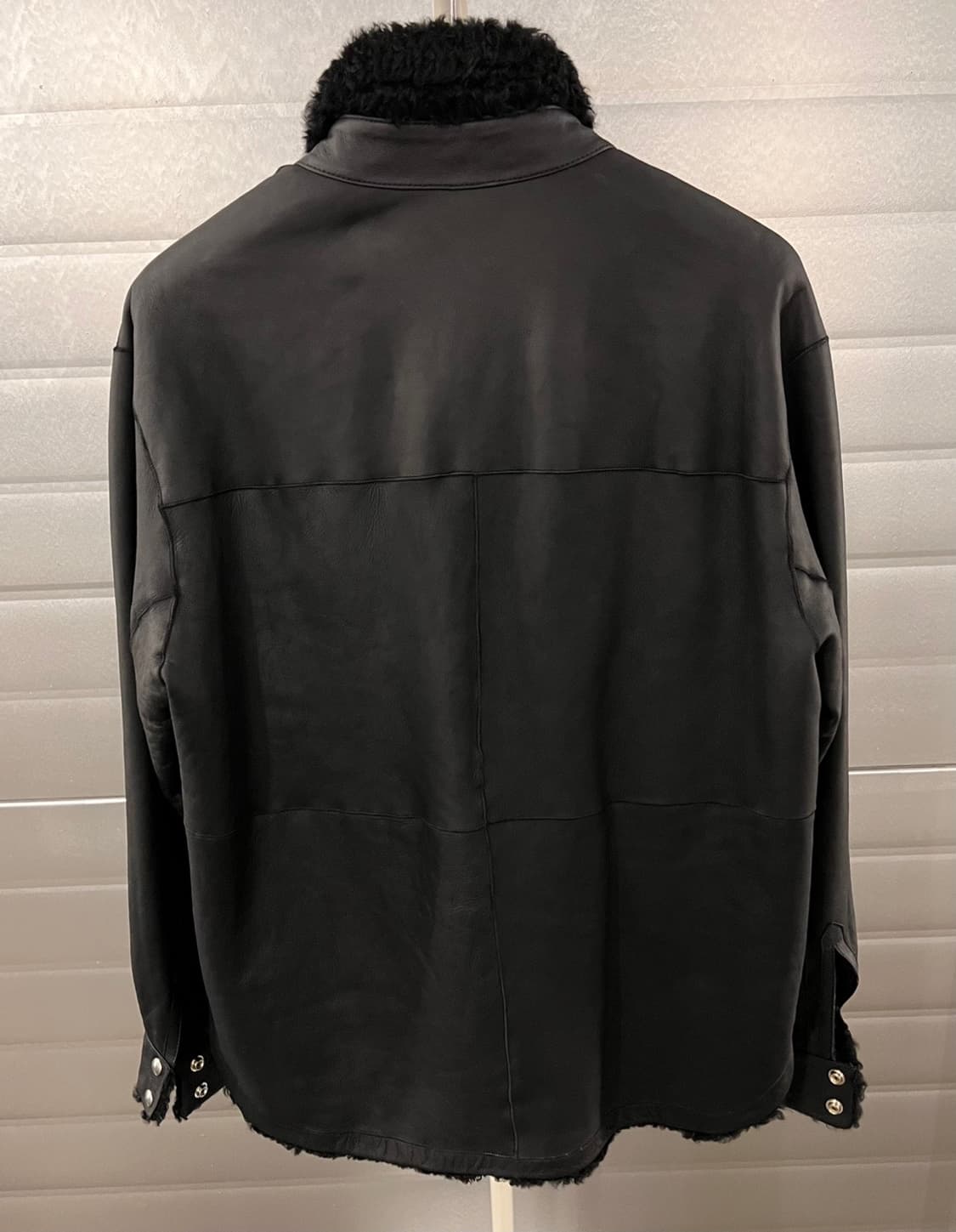 IRO MAN 22FW 리버시블 양가죽양털 레더 자켓 M 상품이미지7