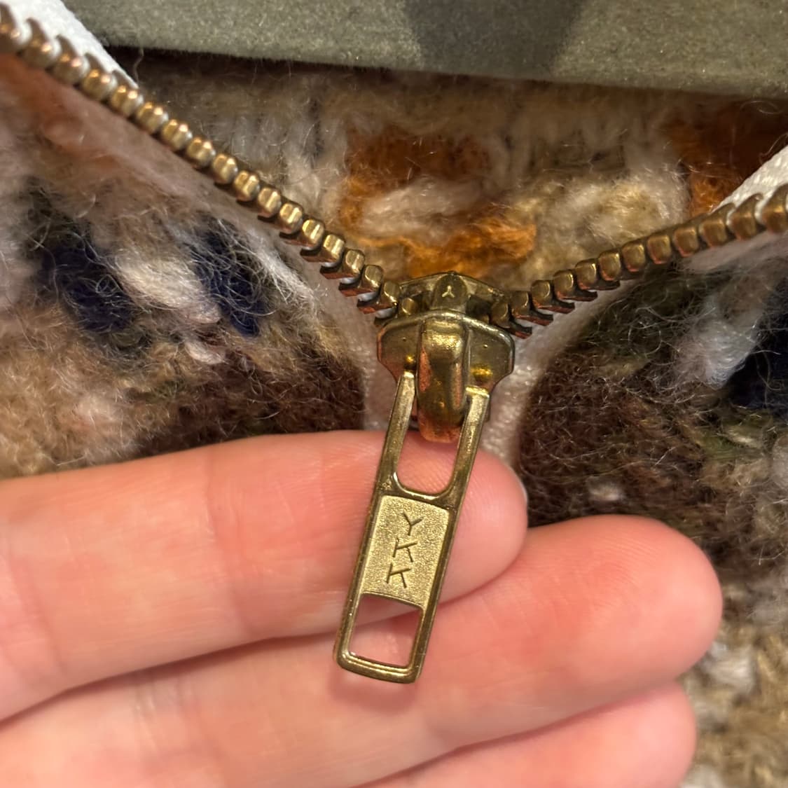 울 100% 노르딕 패턴 후드 니트 집업 가디건 상품이미지3