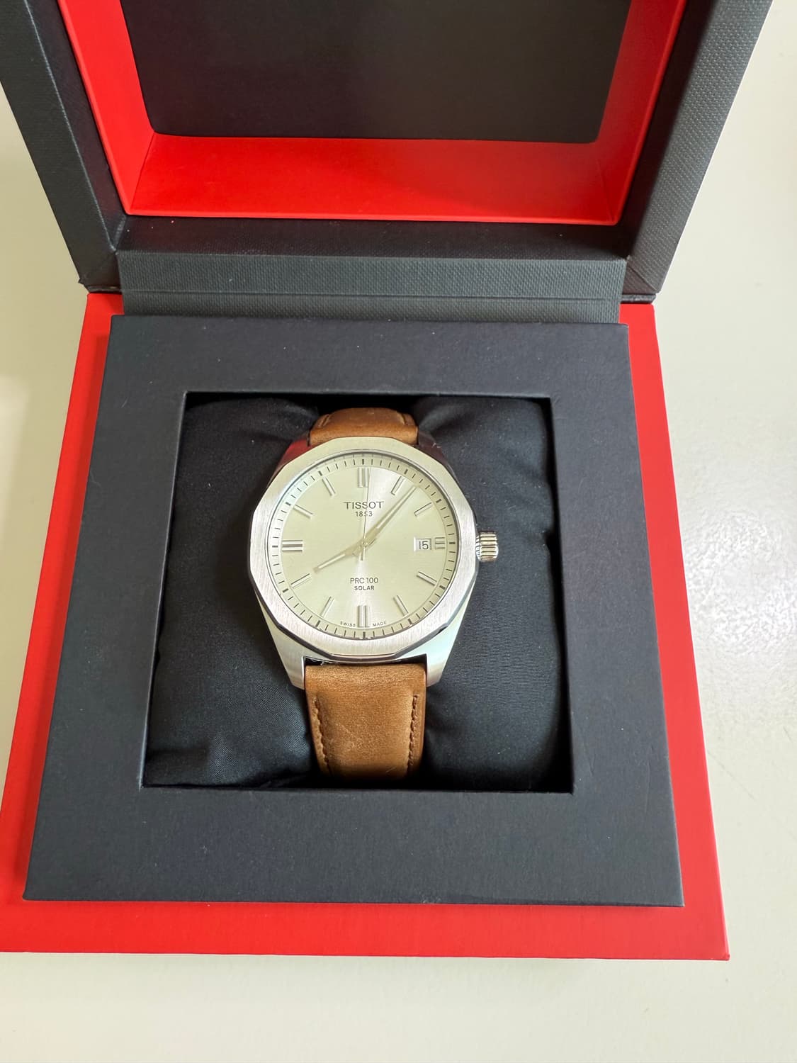 티쏘 PRC100 솔라 (브라운 레더) 판매합니다 상품이미지5