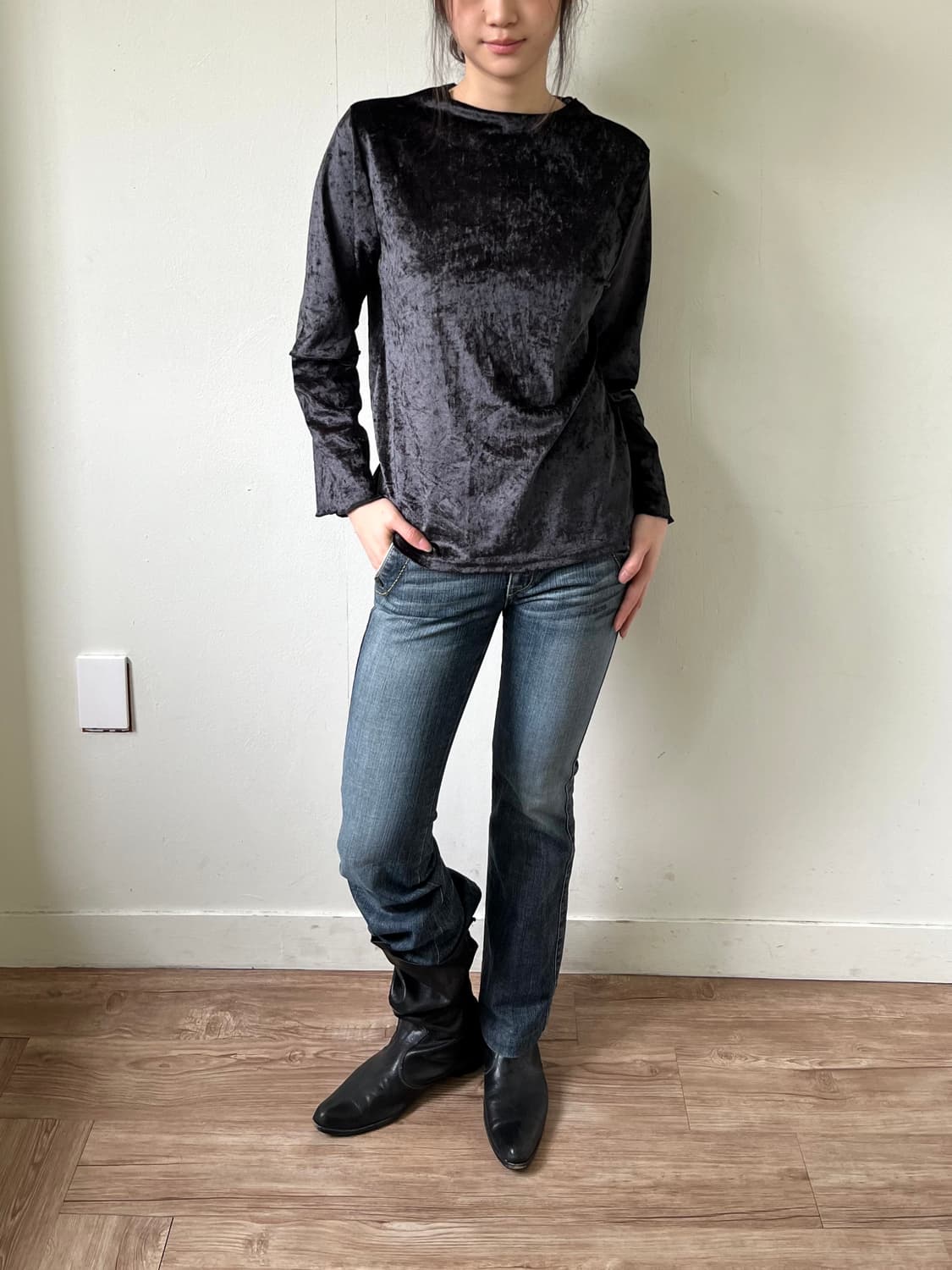 Sweet camel for women who stand alone 데님 상품이미지6