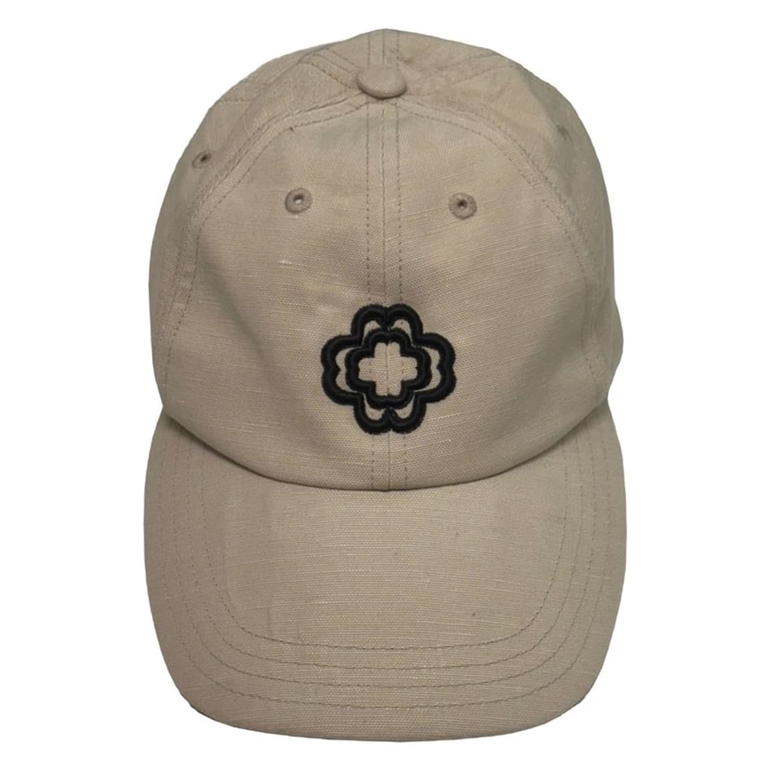 MAJE 클로버 자수 로고 코튼 볼캡 베이지 상품이미지1