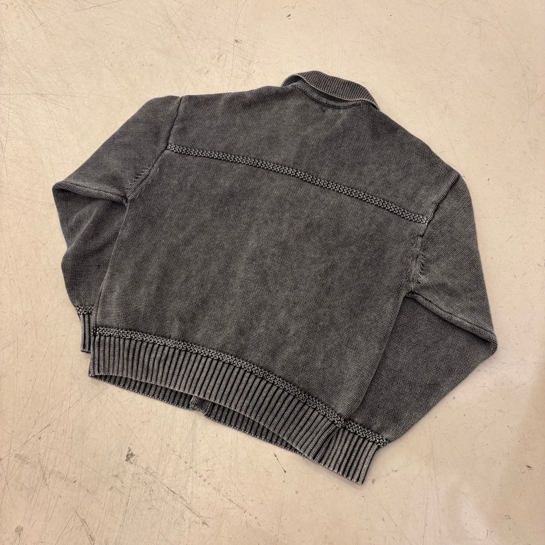 빈티지 워싱 니트 자켓 상품이미지3