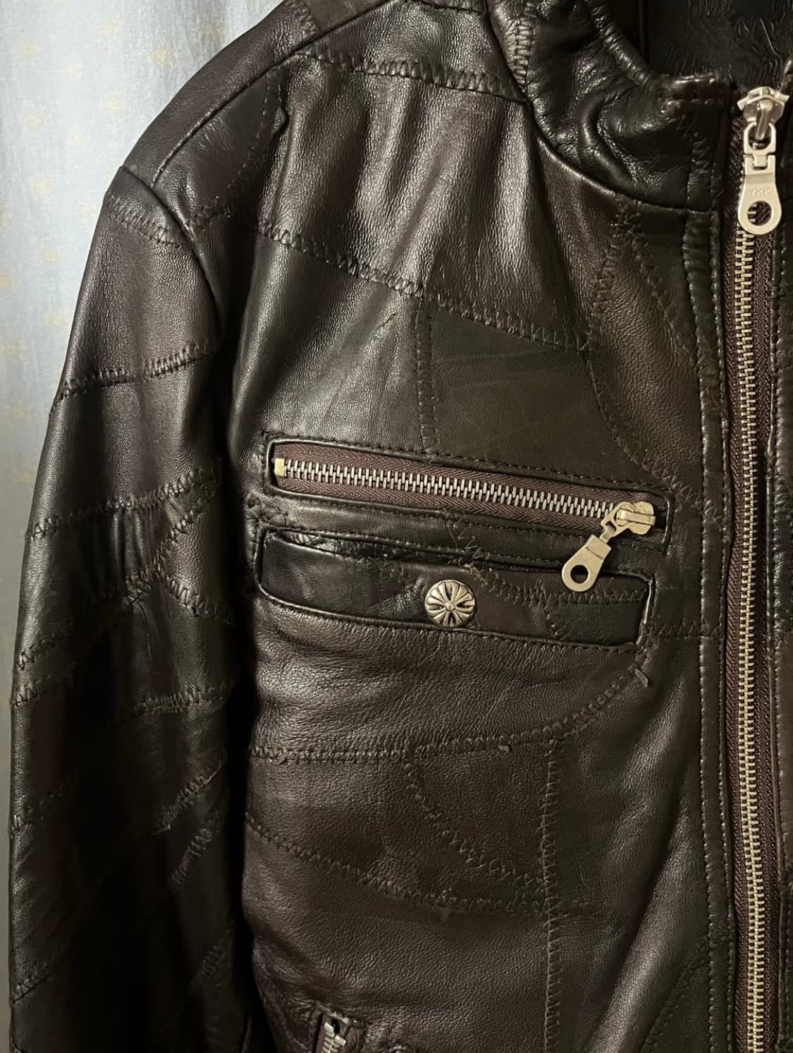크롬하츠맛 일본 빈티지 램스킨 아티잔 레더자켓 M 상품이미지2