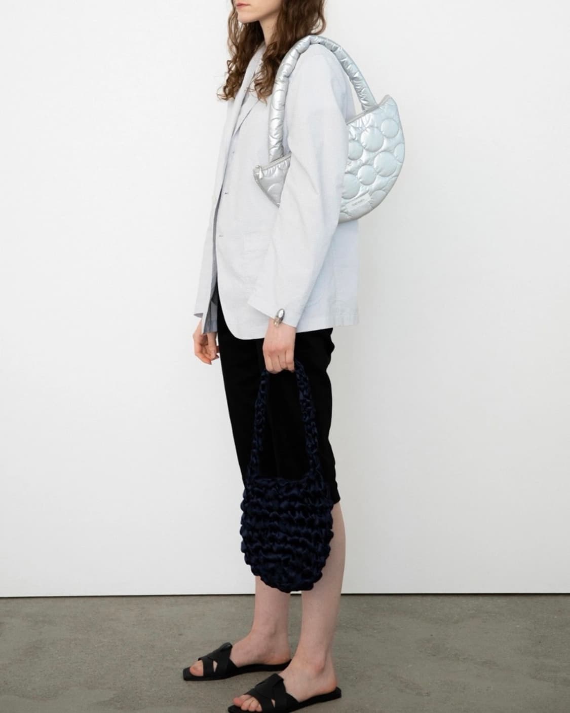 포코포스카 Poko fosca 반달 실버 숄더백 상품이미지9