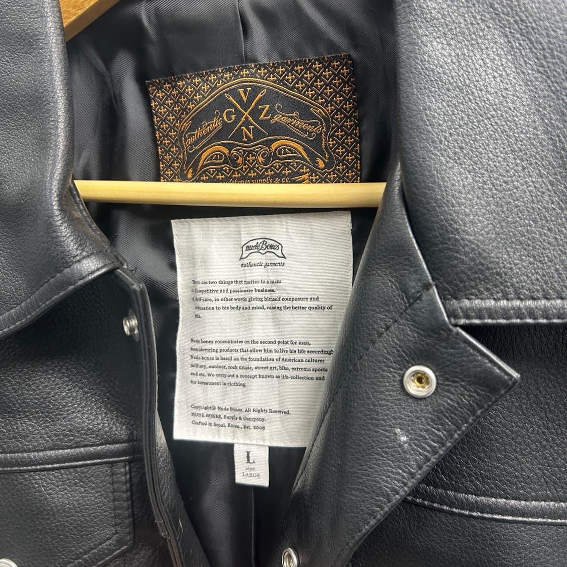 누드본즈 머스탱 레더 자켓 상품이미지10