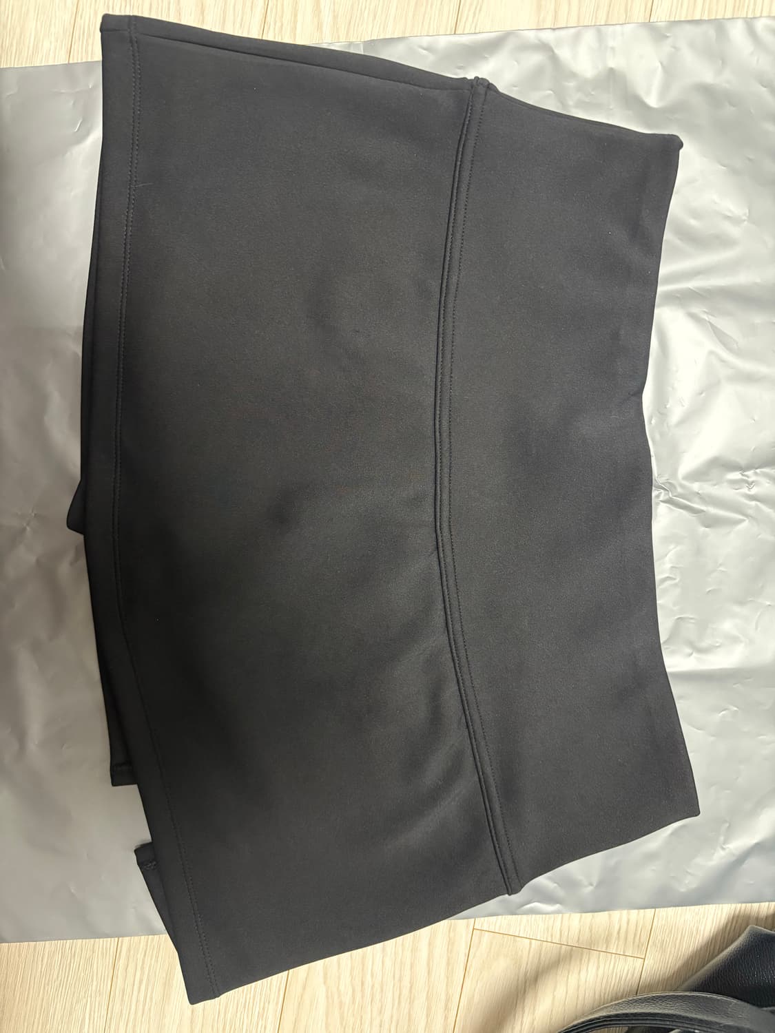 쓰리타임즈 Athletic slit skirt black (M) 상품이미지5