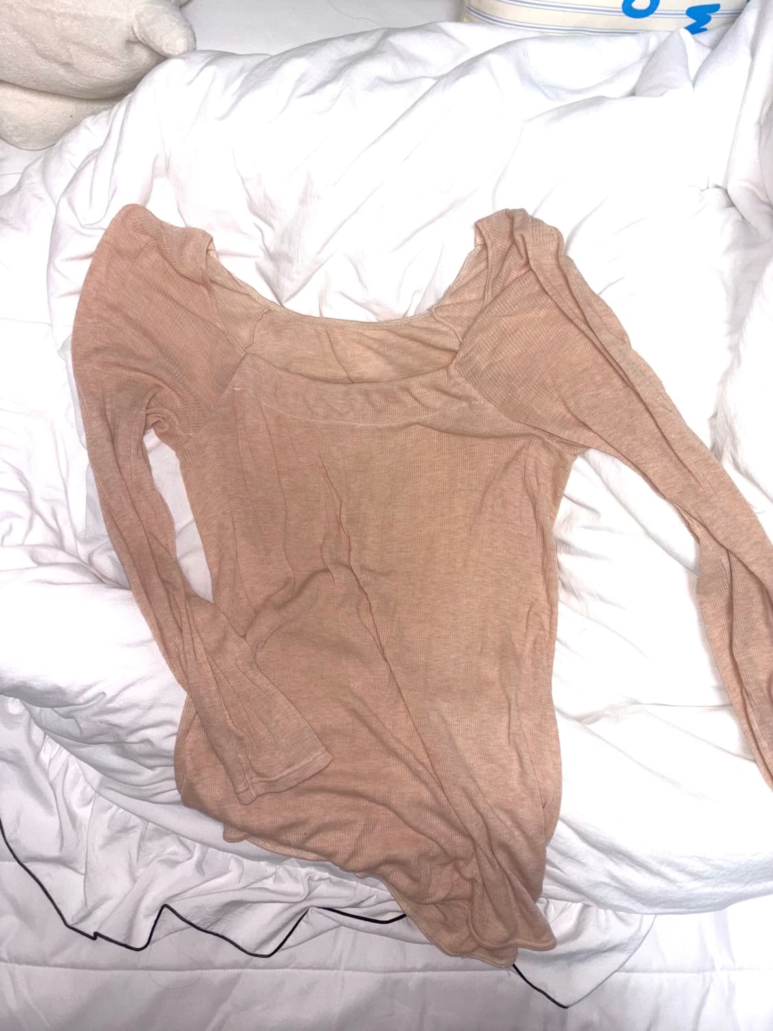 베이비 핑크 롱 슬리브 상품이미지1