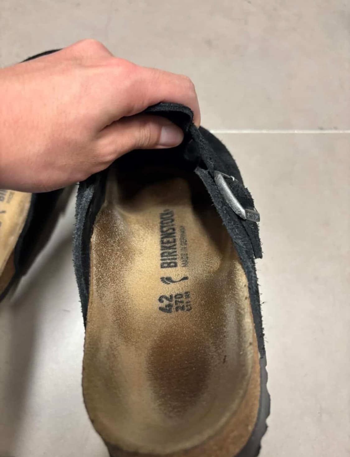 버켄스탁 보스턴 블랙 42사이즈 270 상품이미지5