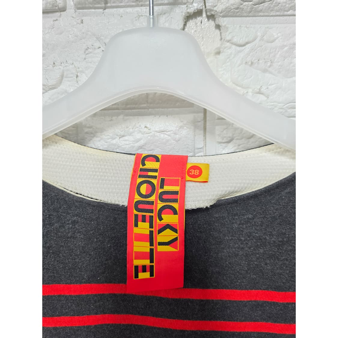 택포_ 럭키슈에뜨 스트라이프 긴팔 티셔츠 M 상품이미지2