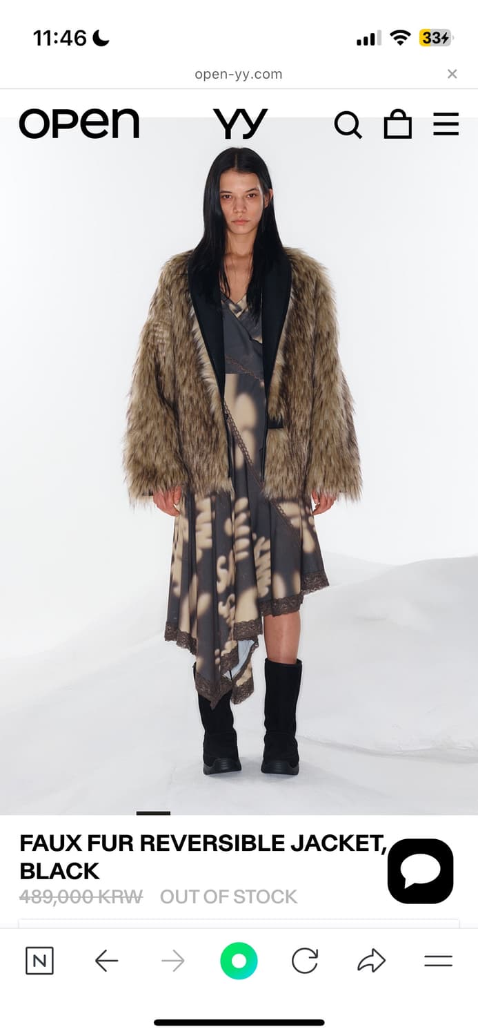 오픈와이와이 openyy FAUX FUR REVERSIBLE JACKET 상품이미지1