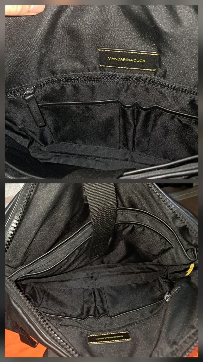 만다리나덕 블랙 가죽 서류 가방 브리프케이스(남녀공용 가능) 상품이미지9