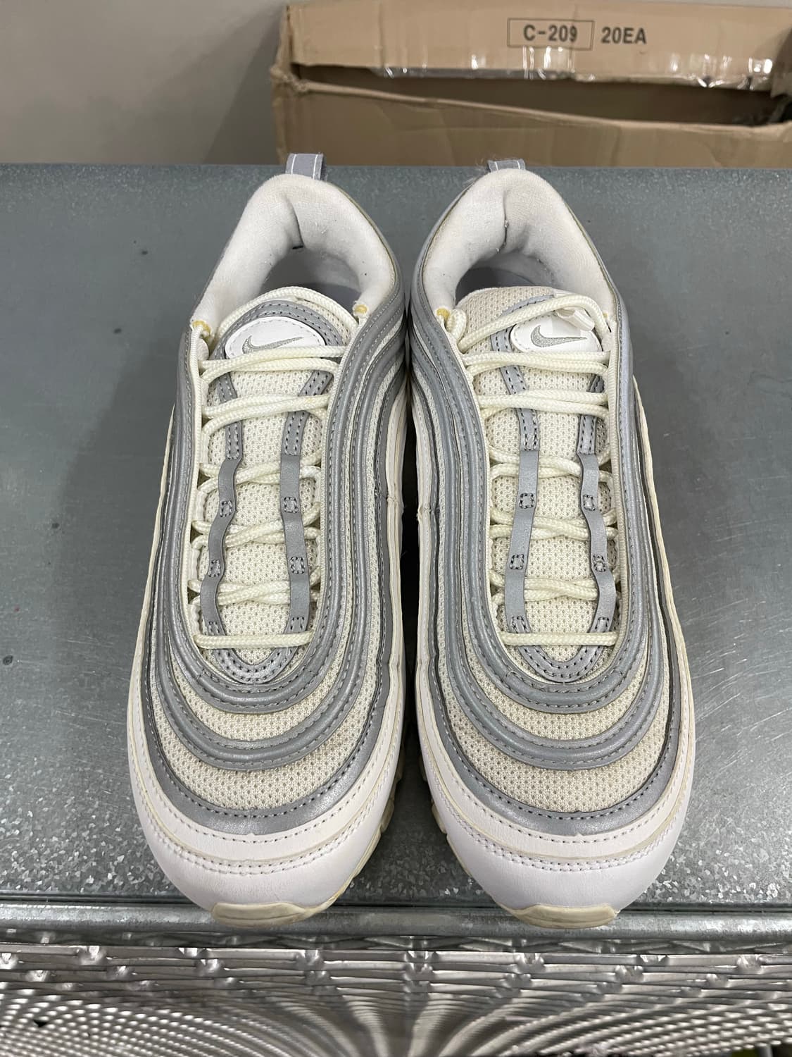 나이키 에어맥스 97 화이트 실버 260 상품이미지5