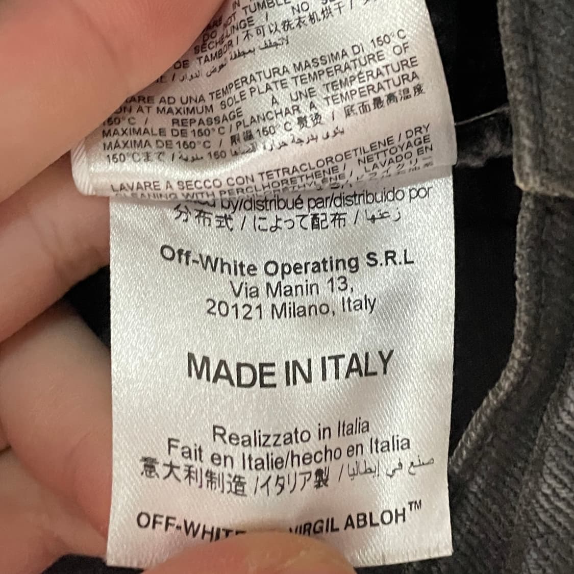 오프화이트 디스트 블랙 코팅진 (onp.72)   상품이미지10