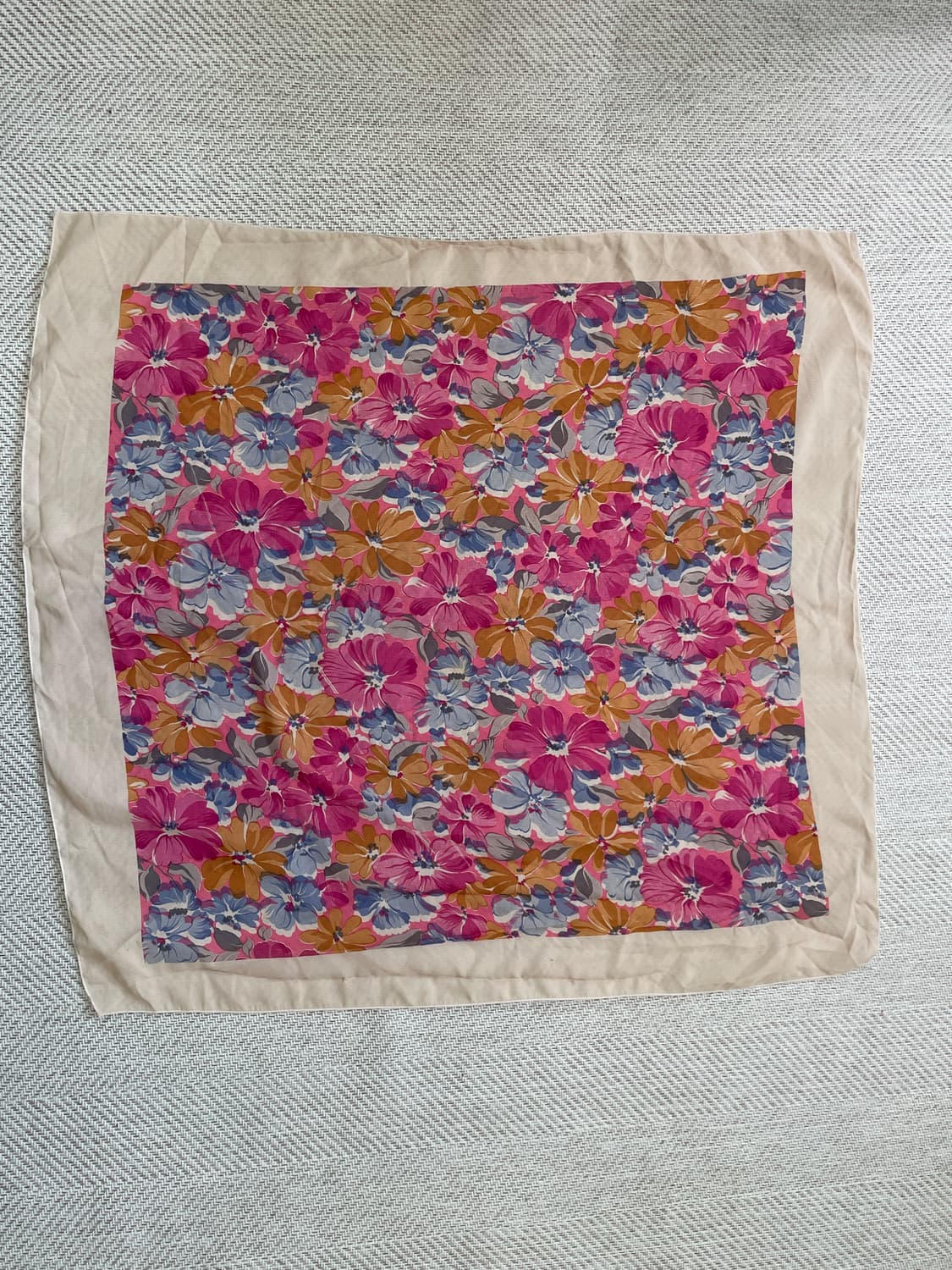 빈티지 실크 플로럴 아트 드레이프 스카프  J04417 상품이미지3