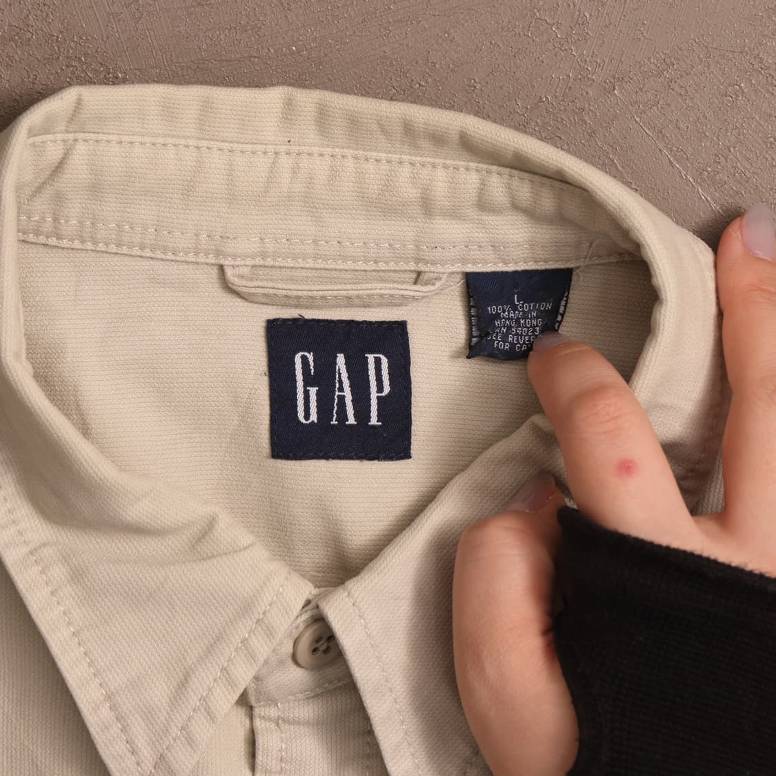 90's 갭 헤비코튼 워크셔츠 A1545 상품이미지3