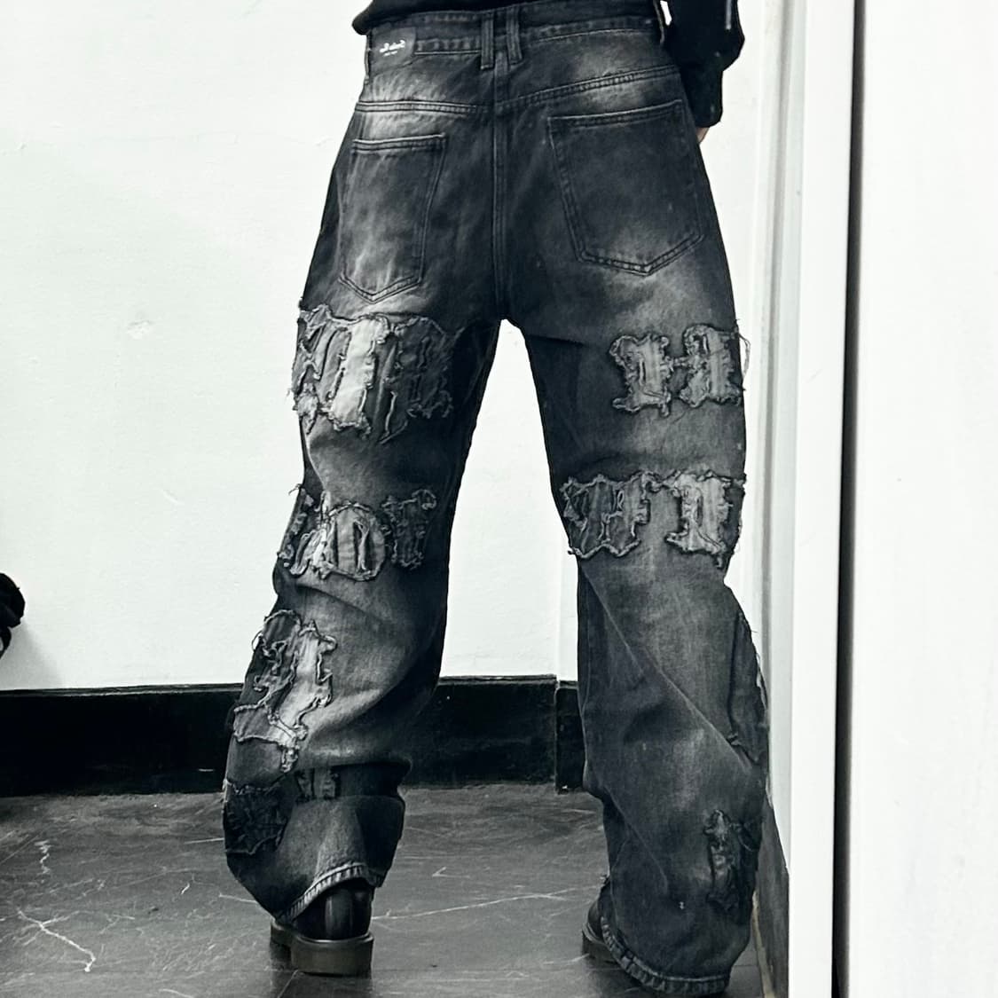 Smoke Rise 스모크라이즈 펠레펠레 데님 팬츠 상품이미지3