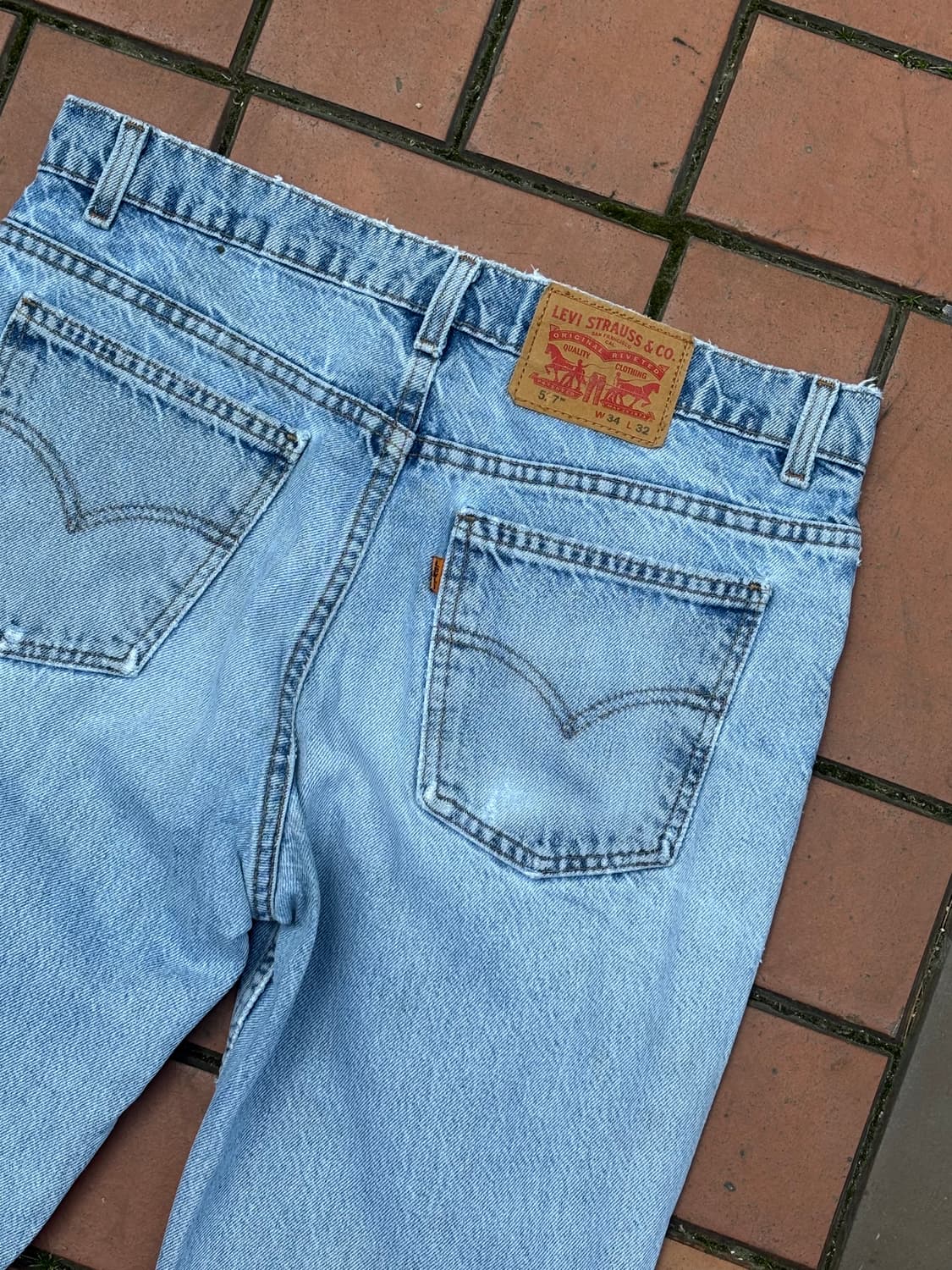90's MADE IN USA 🇺🇸 리바이스 517 부츠컷 오렌지탭 상품이미지10