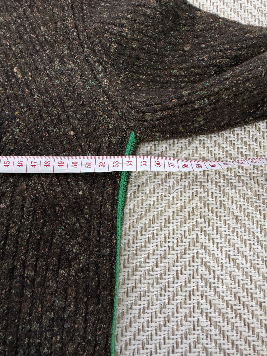 정품) 타임 한섬 여성 브라운 니트 스웨터 90F 상품이미지8