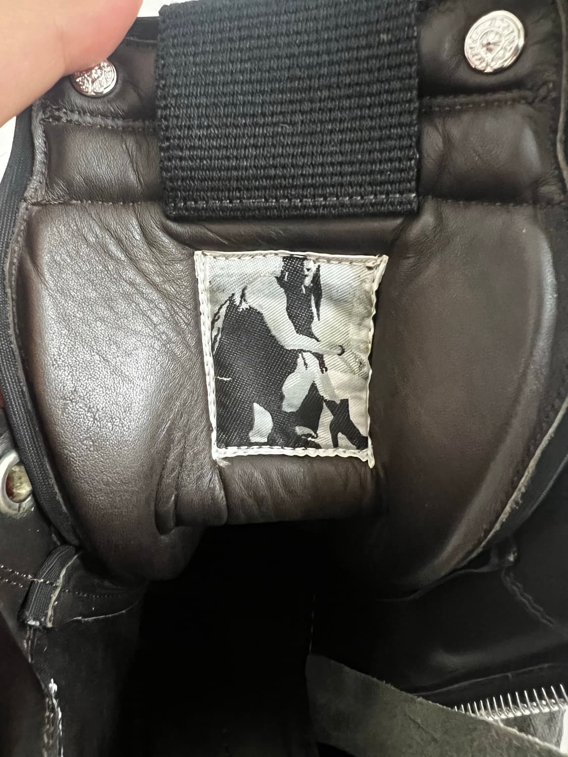 릭오웬 지오바스켓 크롬하츠 콜라보 스웨이드 사이즈 40.5 판매합니다 상품이미지6