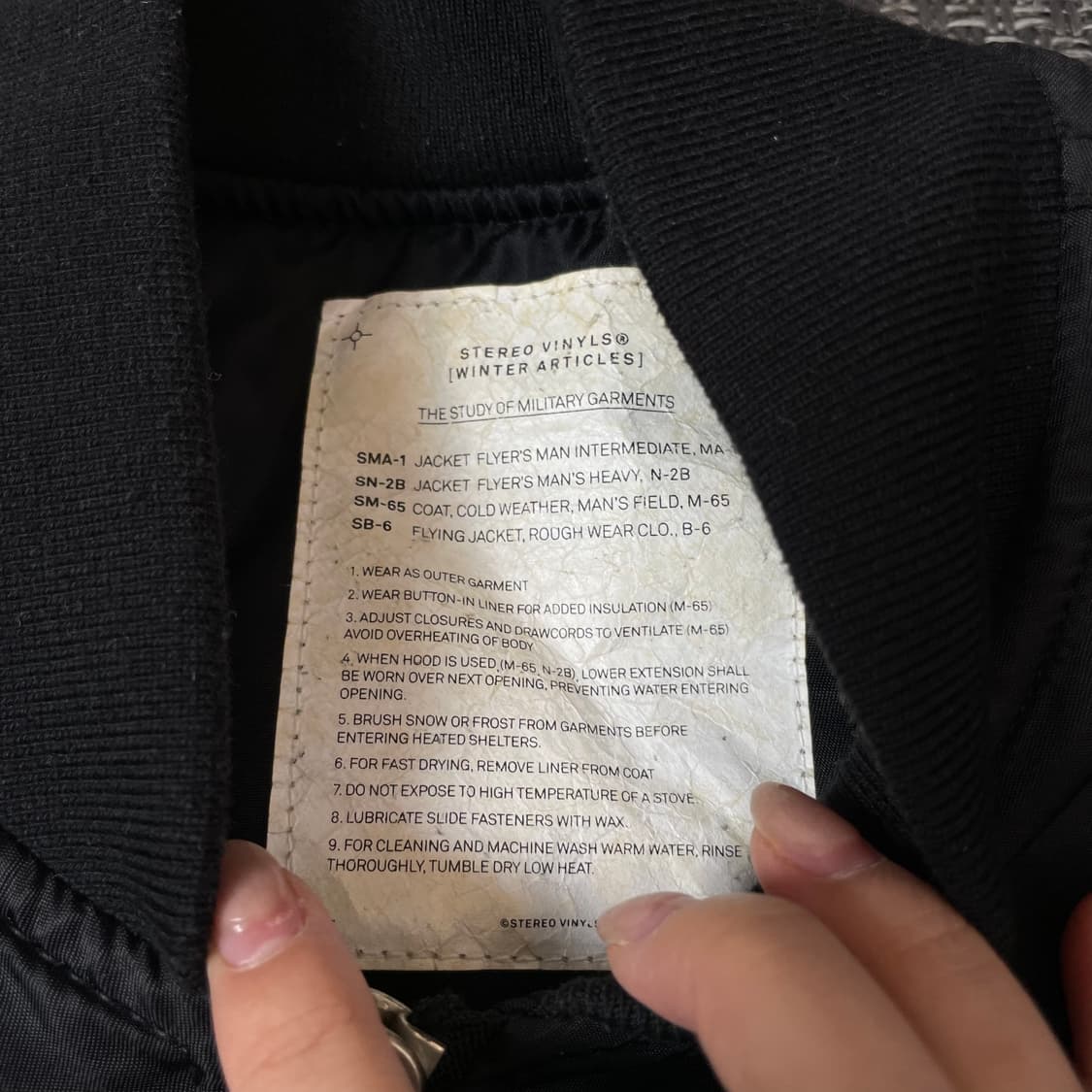 스테레오 바이널스 블랙 사이드 포켓 블루종 자켓 M 상품이미지4