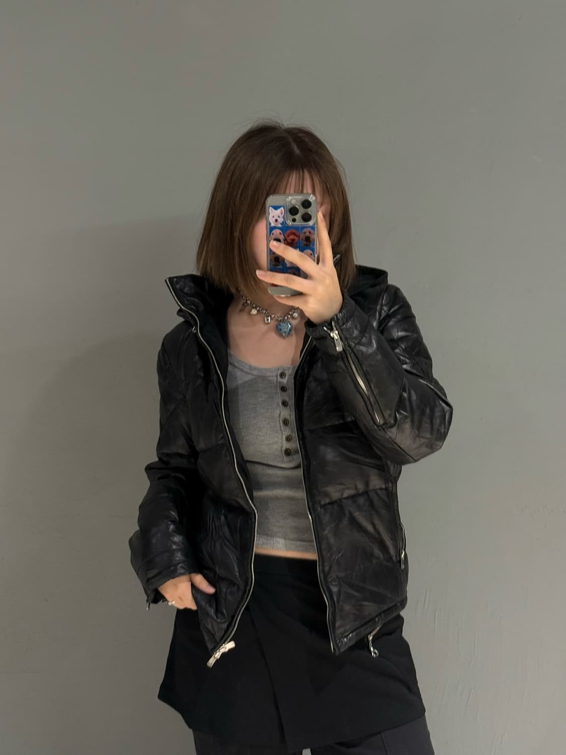 quilting detail real leather padding 상품이미지4