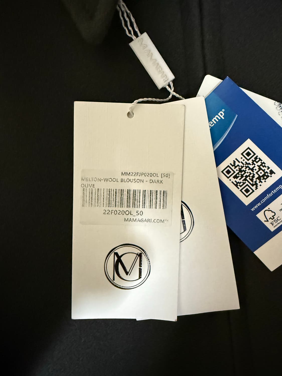 (50) 마마가리 포트베이 울 블루종 다크 올리브 상품이미지5