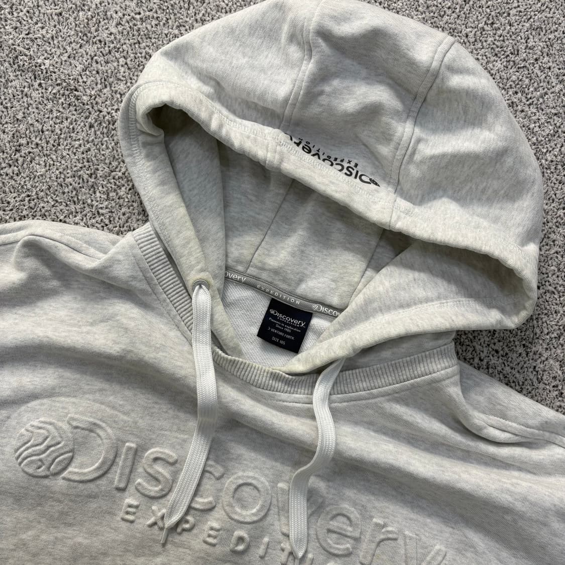 105 디스커버리 빅로고 후드티 0304J 상품이미지2