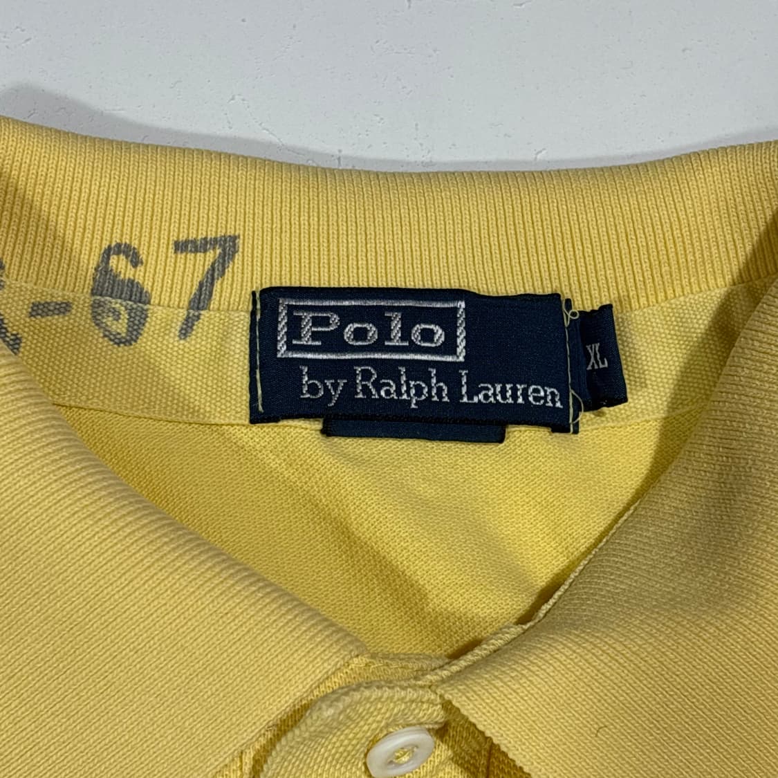 폴로랄프로렌 옐로우 그래픽 카라티 상품이미지5