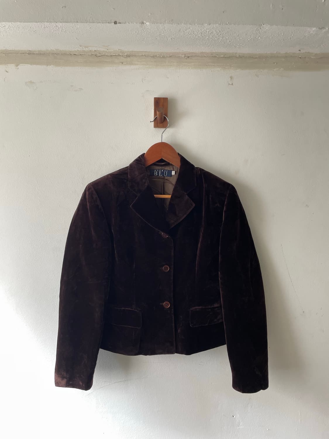 Vintage Aspesi BLU Velvet Jacket 상품이미지2