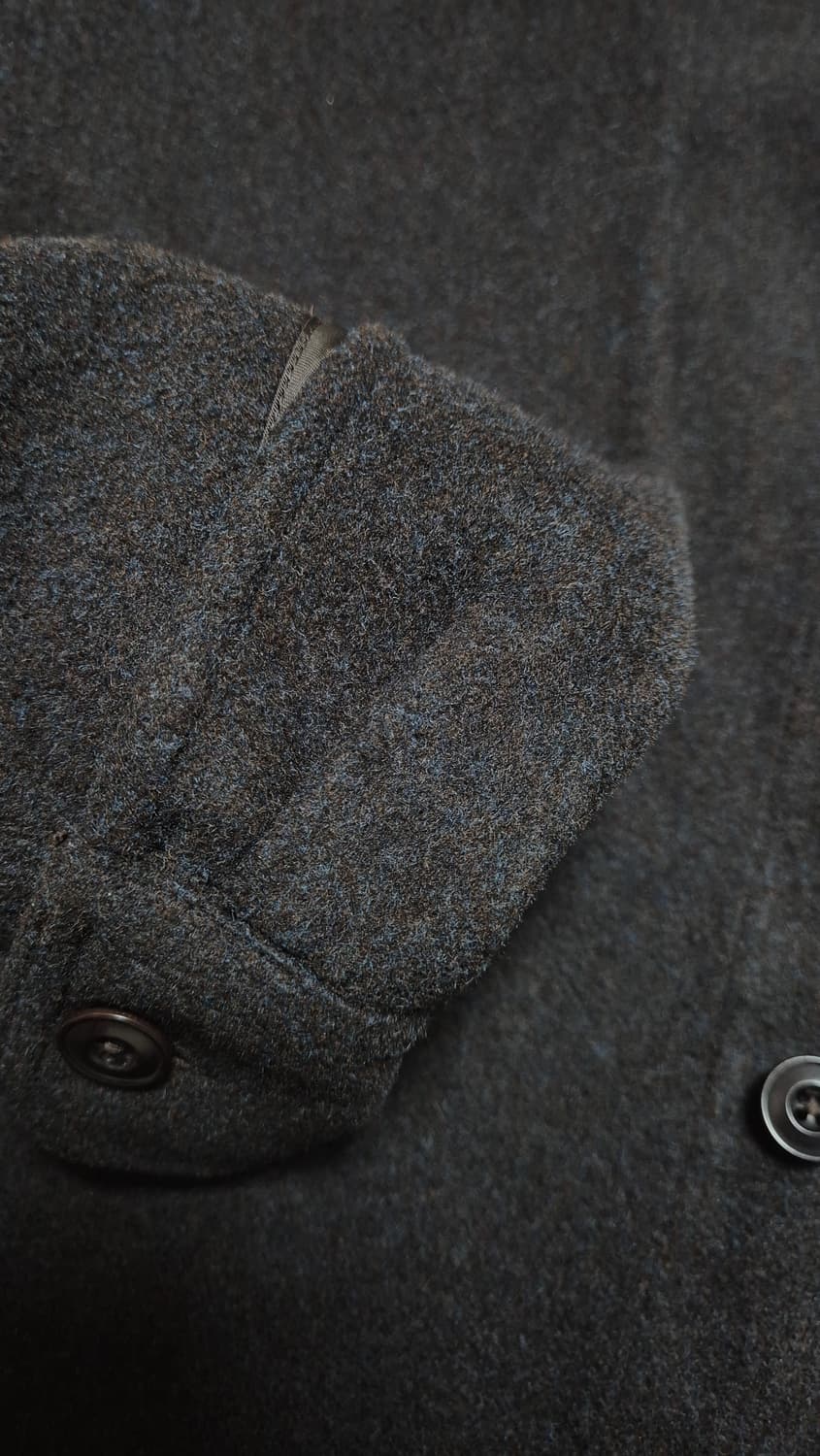 유니클로u 일판 울블렌드 셔켓 브라운 상품이미지3