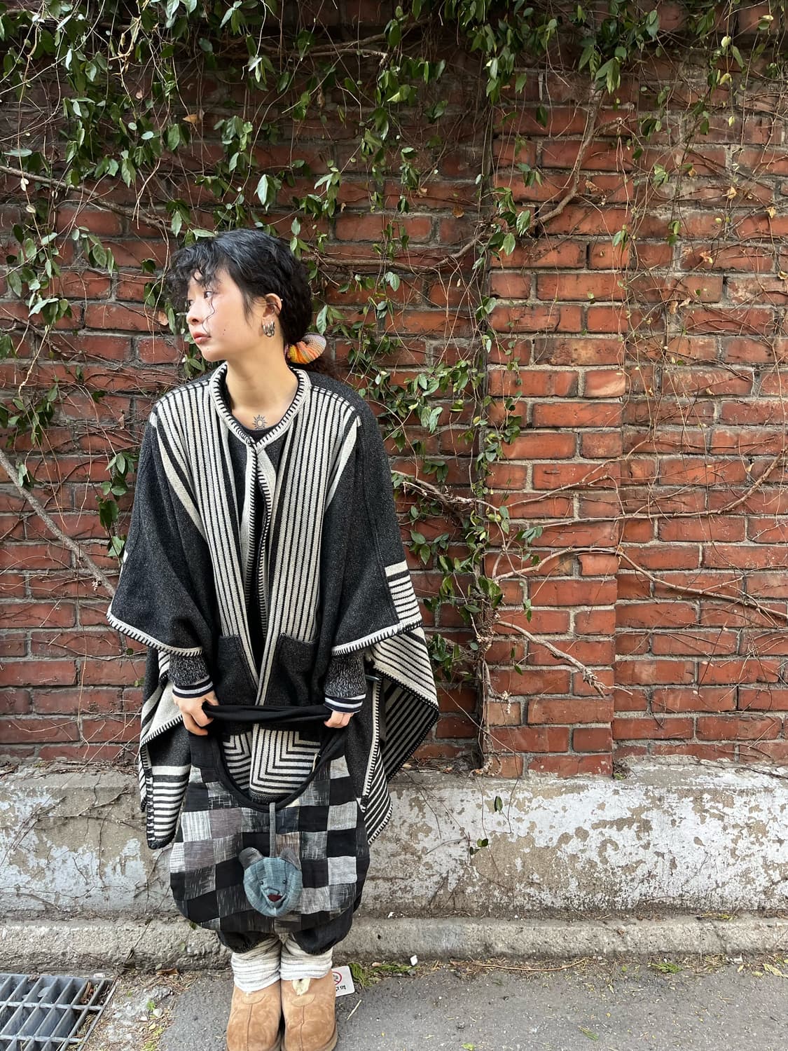 일본 패치워크 숄더백 상품이미지3