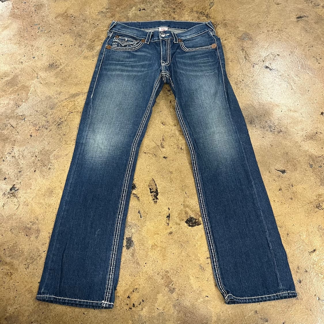 [정품/33] 트루릴리젼 스티치 데님 청바지 b16 상품이미지2