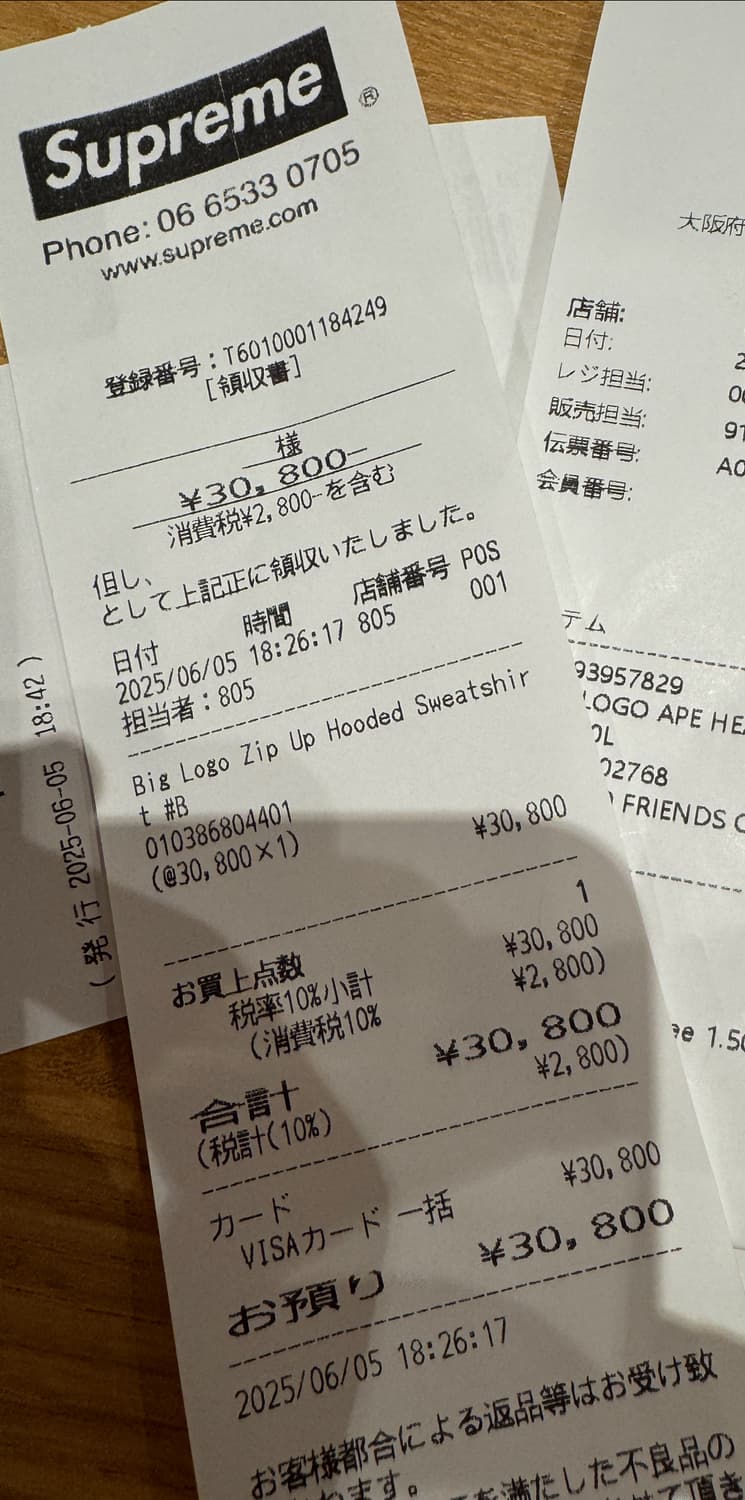 슈프림 빅 로고 카모 후드집업 m 상품이미지4