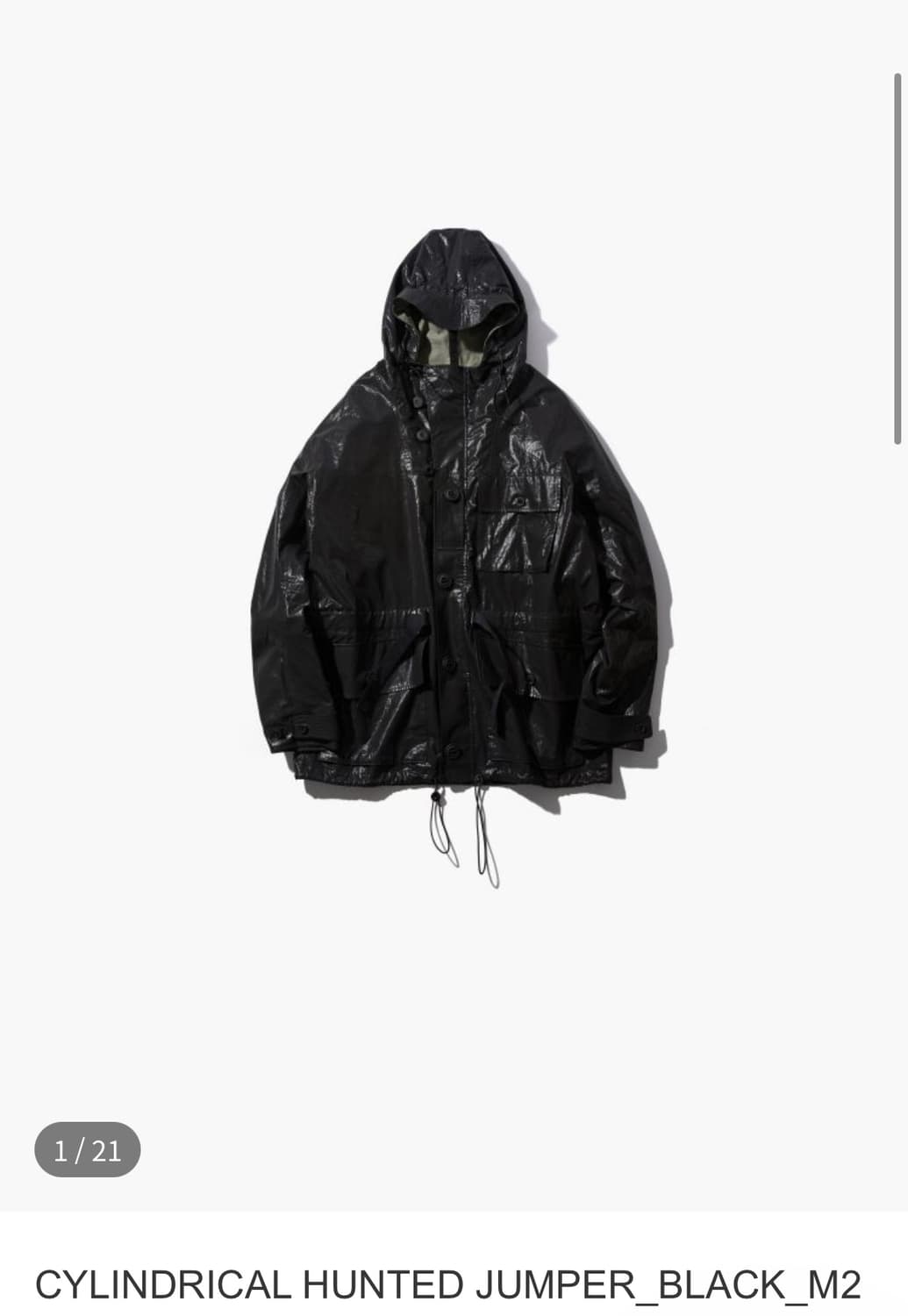 오토매틱포더피플 실린드리컬 헌티드점퍼 2사이즈 구매 상품이미지2