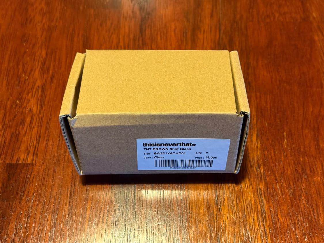 thisisneverthat TNT BROWN Shot Glass 상품이미지5