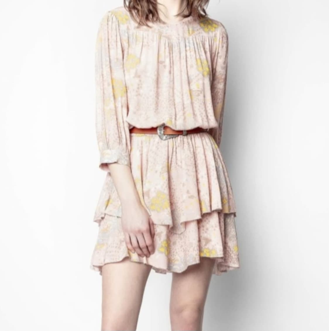 벚꽃룩🌸 쟈딕앤볼테르 루카 프린트 글램 락 드레스 상품이미지2