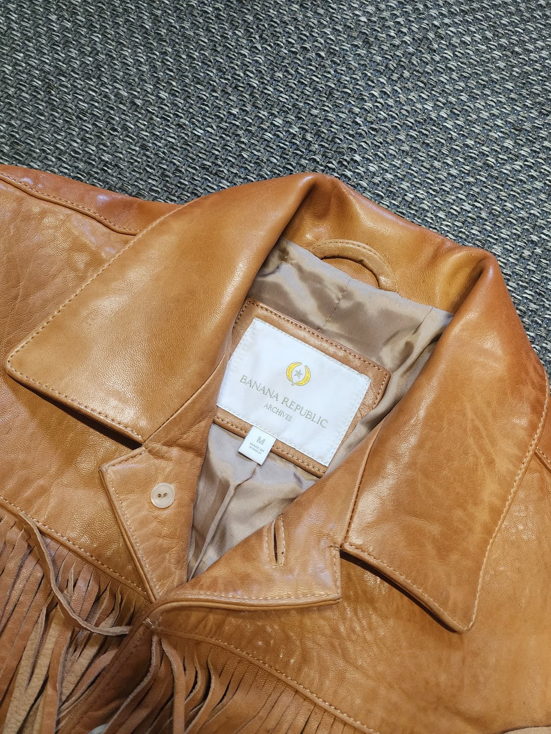 바나나리퍼블릭 가죽 프린지 자켓 상품이미지4