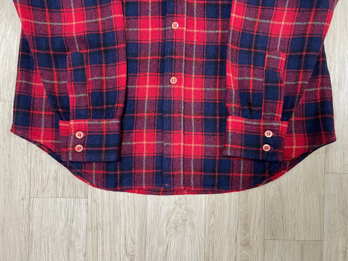 105) 80's JC페니 체크 울 워크셔츠(RRL&LVC&폴로) 상품이미지7