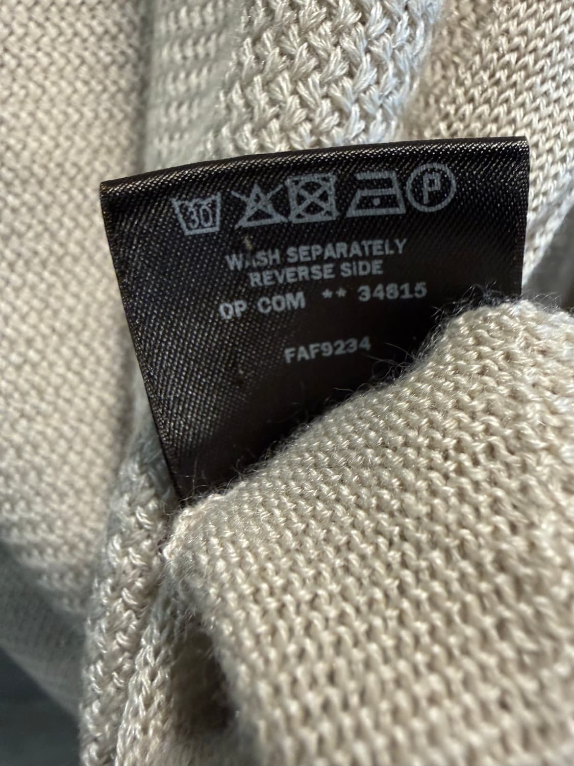 M 로로피아나 LORO PIANA 캐시미어 실크 니트 크림 상품이미지8