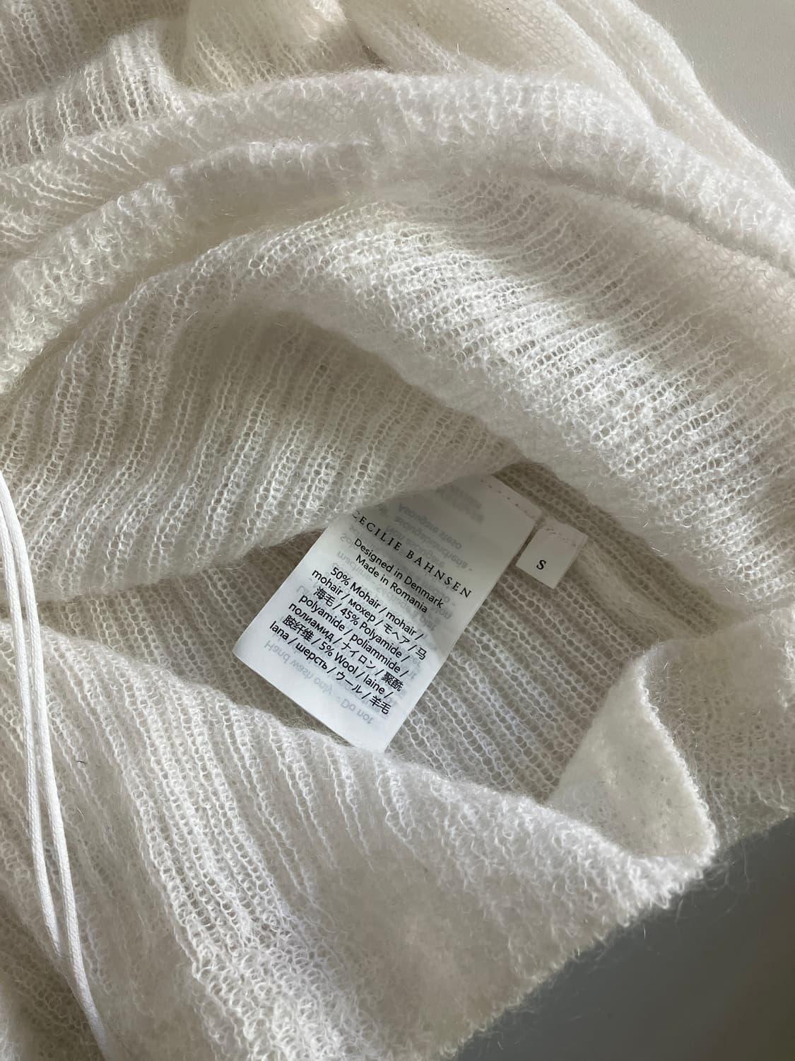 세실리아반센 ussi 모헤어 니트 화이트 상품이미지3