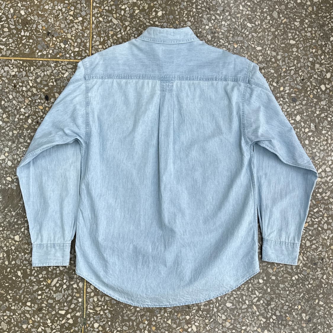 80s 올드 갭 샴브레이 워크 셔츠 M 상품이미지2
