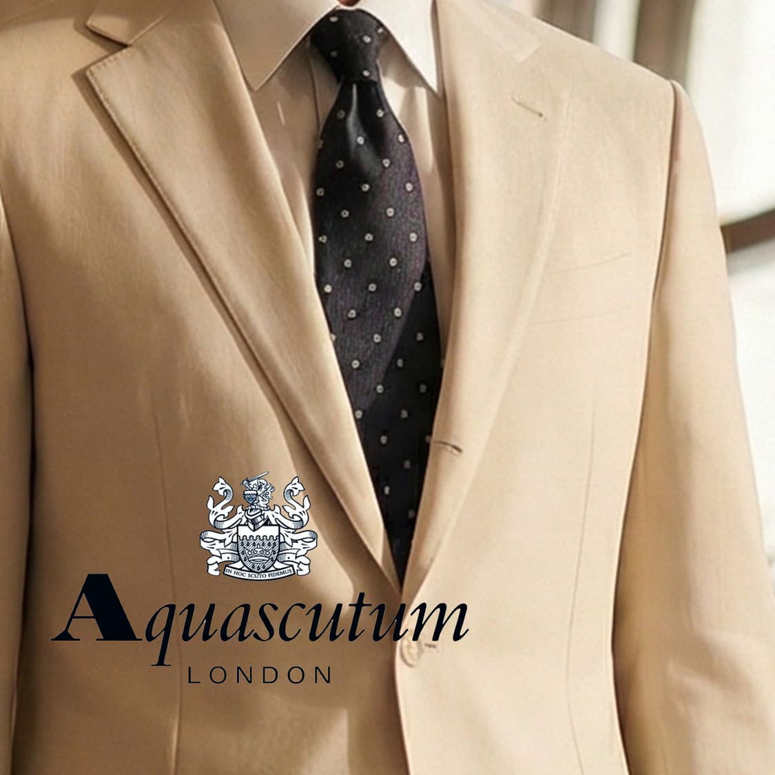 아쿠아스큐텀 실크 스트라이프 도트 넥타이 10cm A등급 A19799 상품이미지1