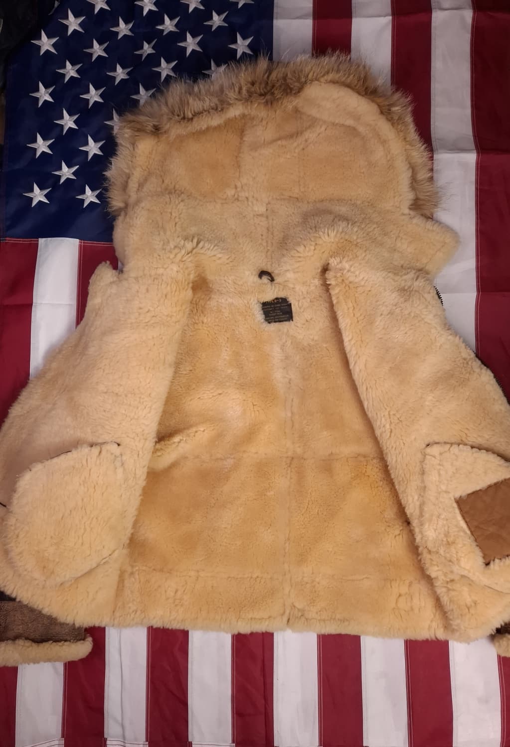 90's 미공군 B-3 TYPE 리얼레더 항공폭격기 무스탕 상품이미지7