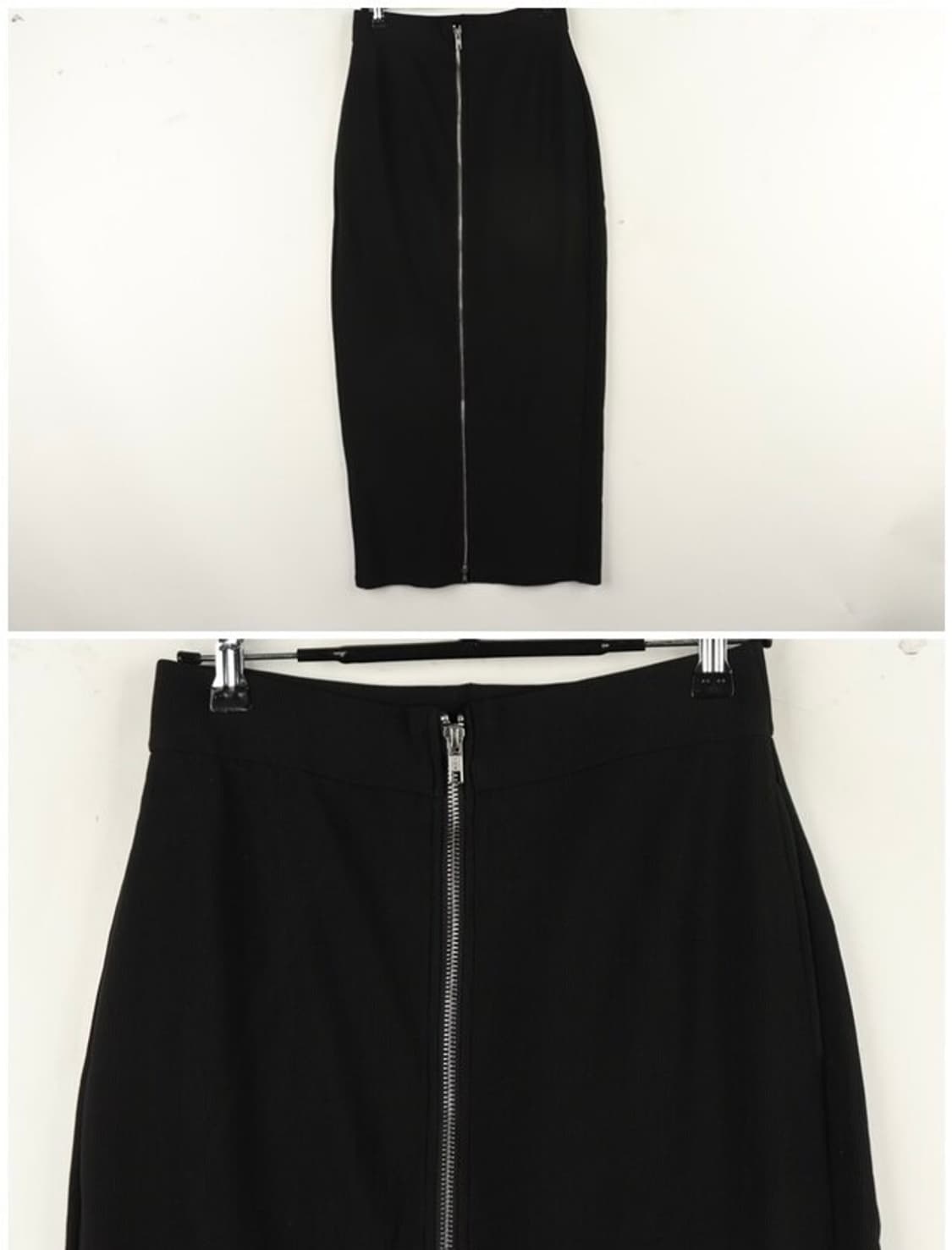 지퍼 투웨이 롱스커트 골지 빈티지 오피스룩 상품이미지4